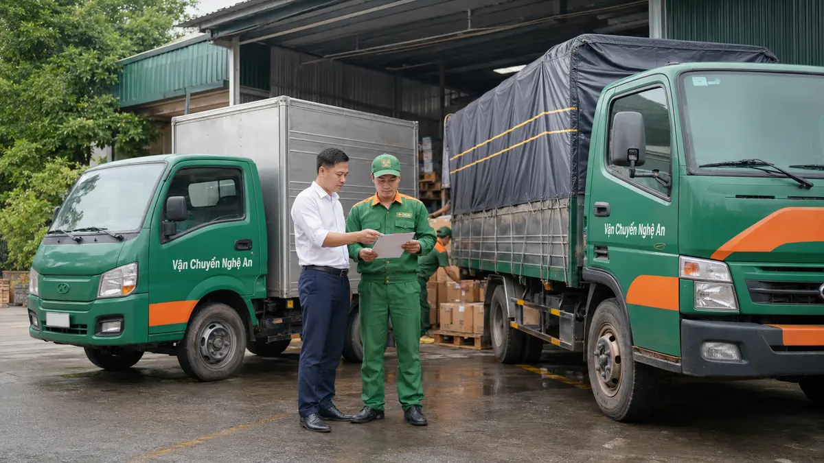 Ghép hàng từ Hải Phòng đi Nghệ An - bốc xếp hàng hóa tại kho