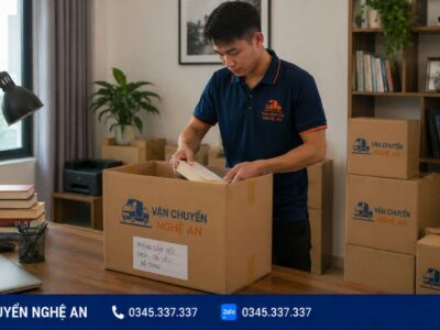 Đóng gói sách tài liệu khi chuyển nhà trọn gói từ Nghệ An đi Thái Nguyên - Vận Chuyển Nghệ An