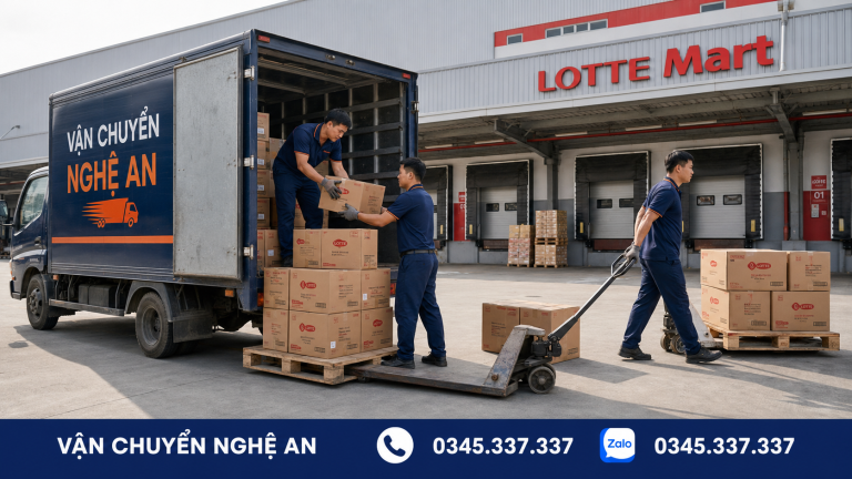 Vận chuyển hàng từ Ninh Bình giao LOTTE Mart Vinh