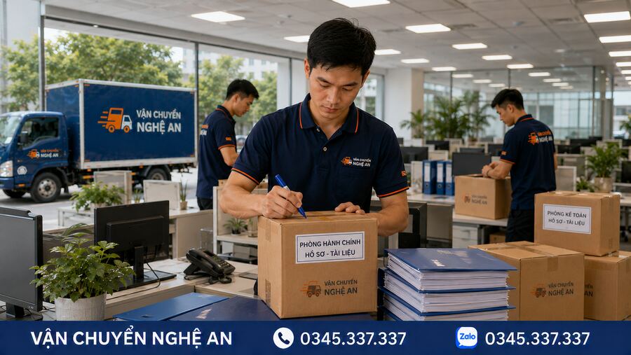 Đóng gói, phân loại hồ sơ tài liệu theo phòng ban