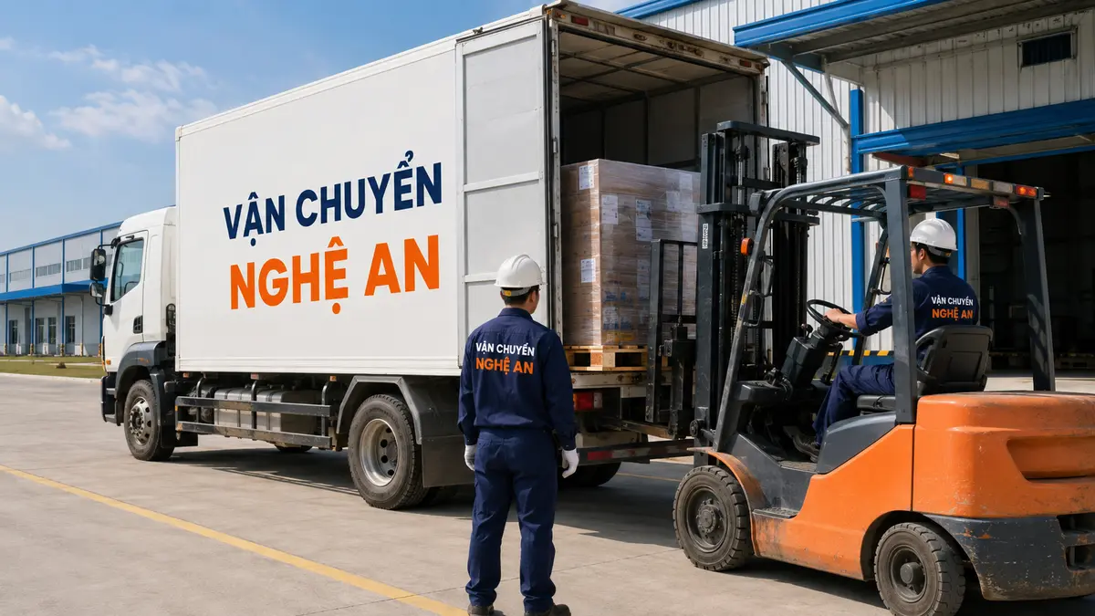 Bốc xếp hàng hóa tuyến Thanh Hóa – KCN VSIP Nghệ An