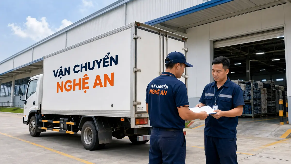 Giao hàng từ Hà Tĩnh tại kho MM Mega Market Vinh