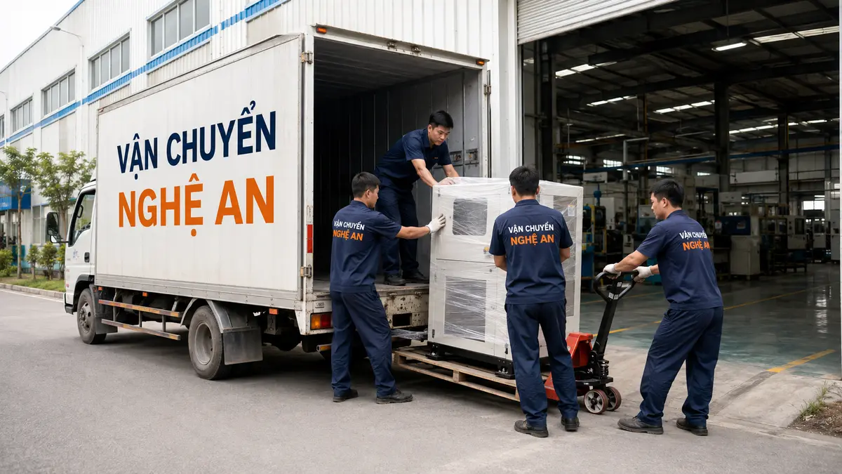 Bốc xếp hàng công nghiệp tại KCN VSIP Nghệ An