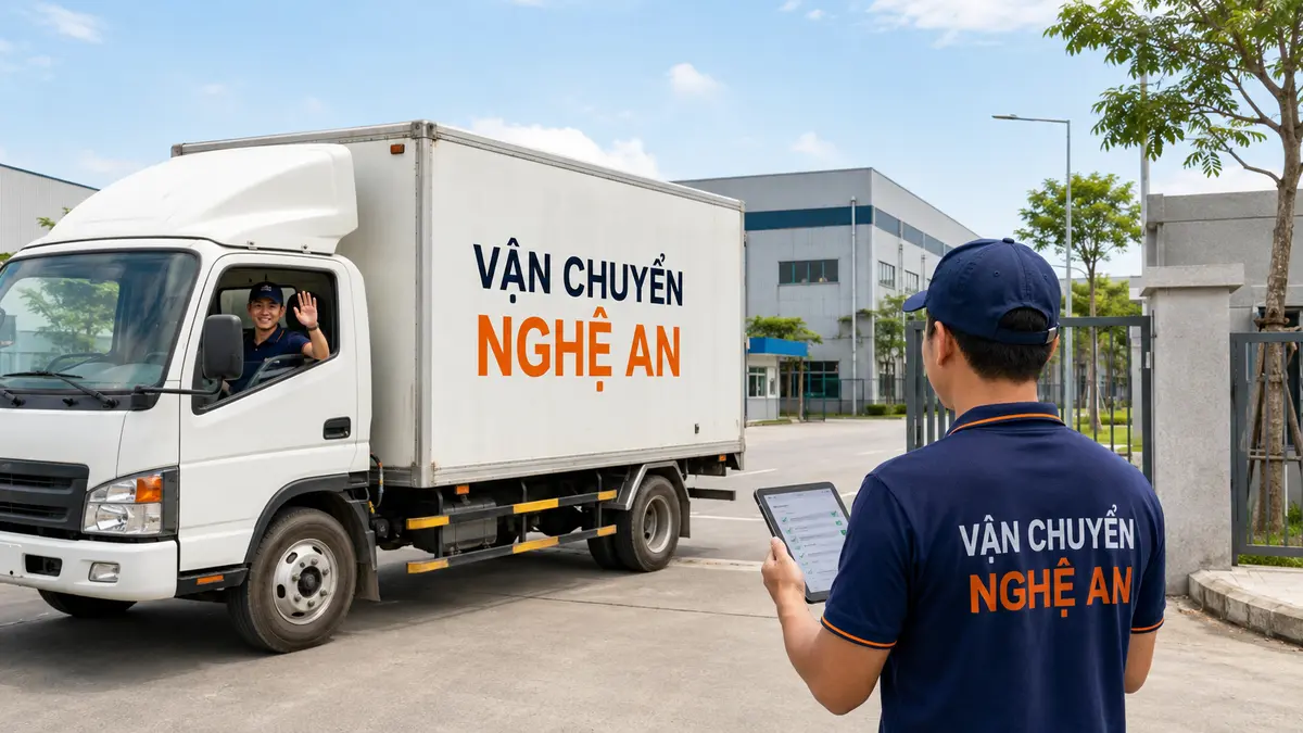 Lưu kho và phát hàng theo lịch từ Bắc Ninh về Nghệ An - xe tải vận chuyển về kho trung chuyển