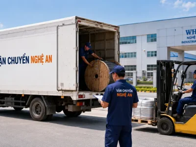 Vận chuyển hàng từ Ninh Bình vào KCN WHA Nghệ An