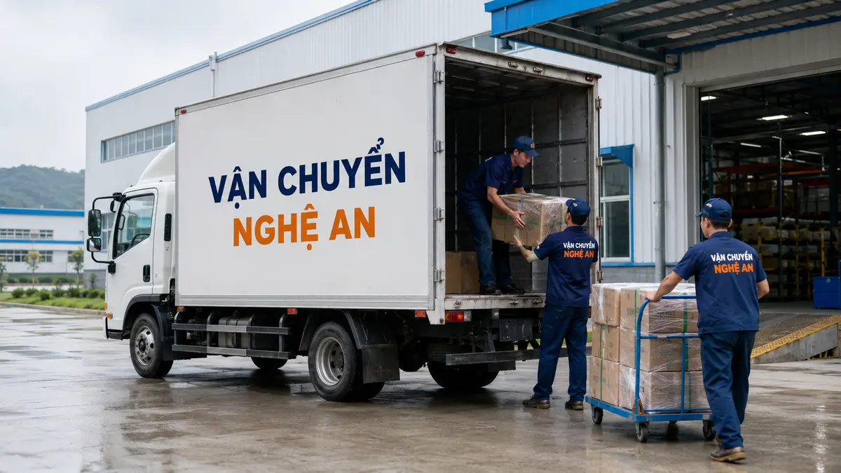 Vận chuyển hàng từ Thanh Hóa vào KCN WHA Nghệ An