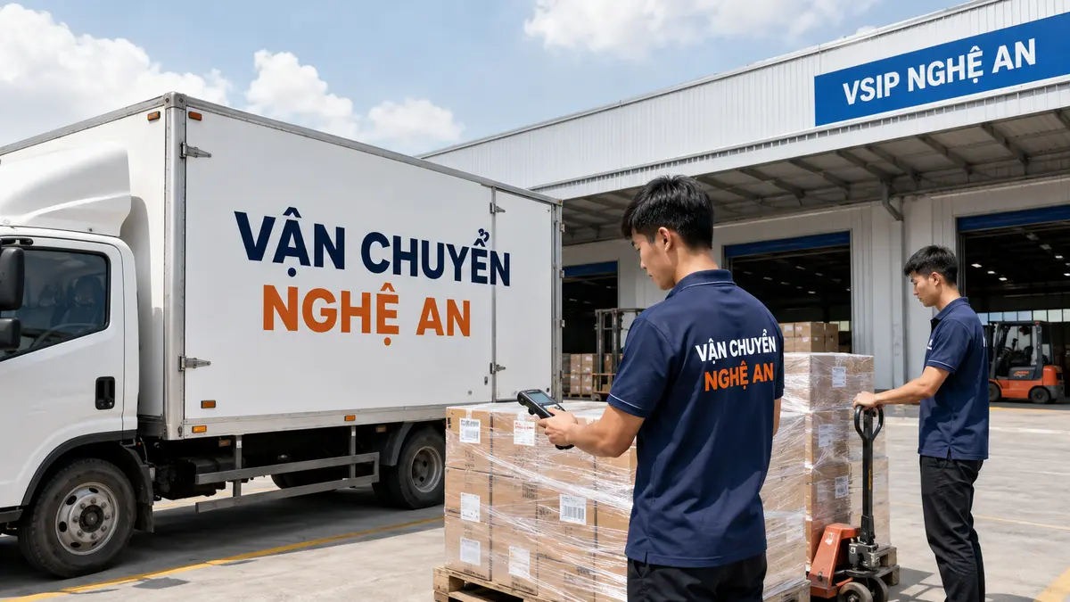 Giao phụ tùng máy công nghiệp vào VSIP Nghệ An