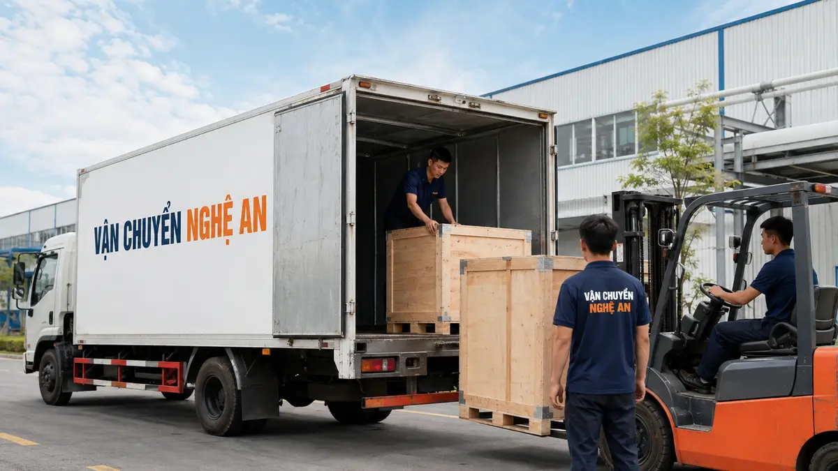 Quét mã pallet khi giao hàng vào KCN VSIP Nghệ An