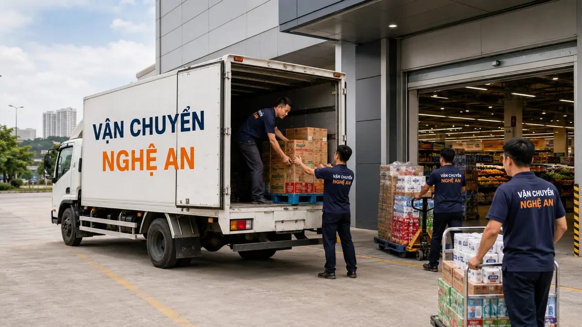 Vận chuyển hàng từ Ninh Bình giao chuỗi siêu thị tại Nghệ An