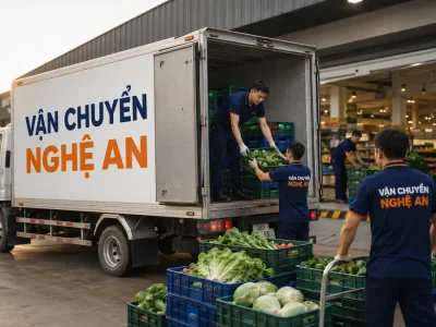 Vận chuyển hàng từ Hà Tĩnh giao chuỗi siêu thị tại Nghệ An