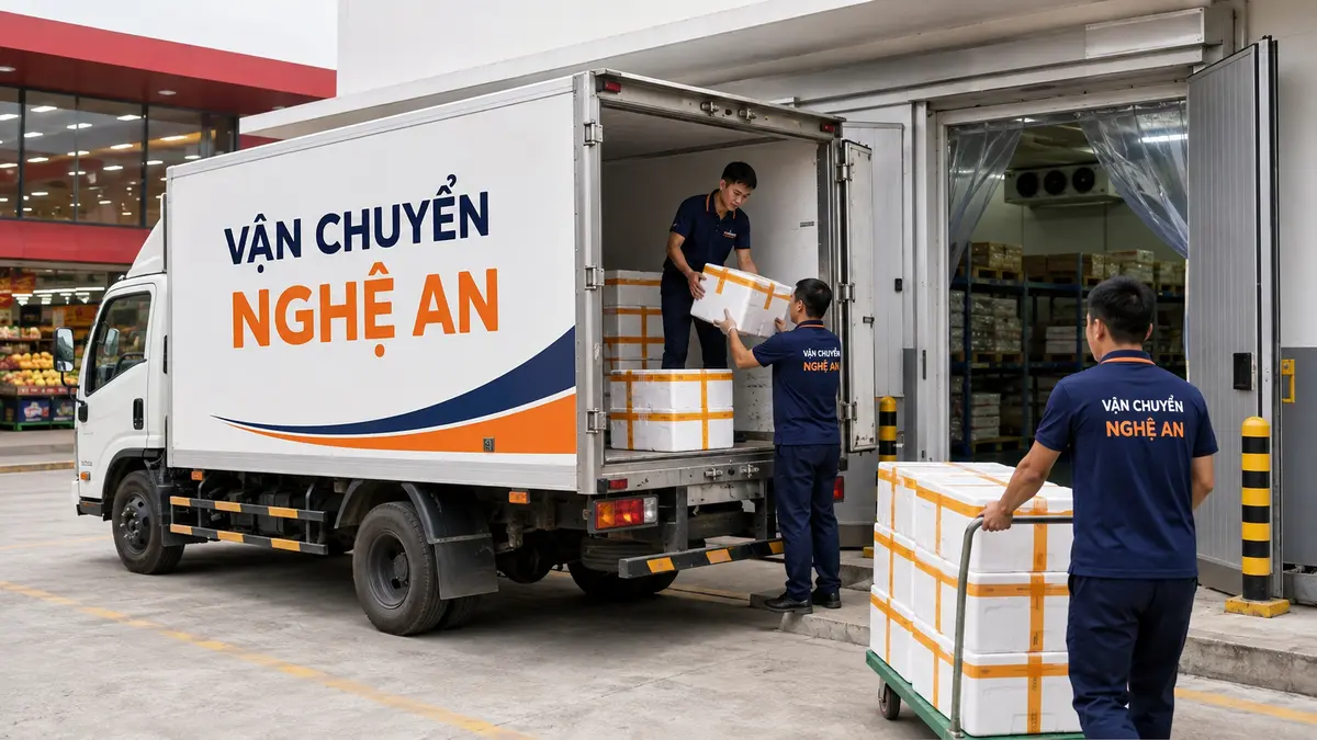 Vận chuyển hàng từ Hải Phòng giao chuỗi siêu thị tại Nghệ An