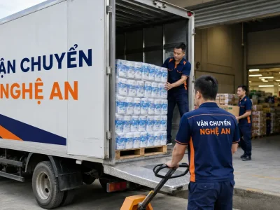 Ký chứng từ tại trung tâm phân phối khi giao hàng từ Thanh Hóa