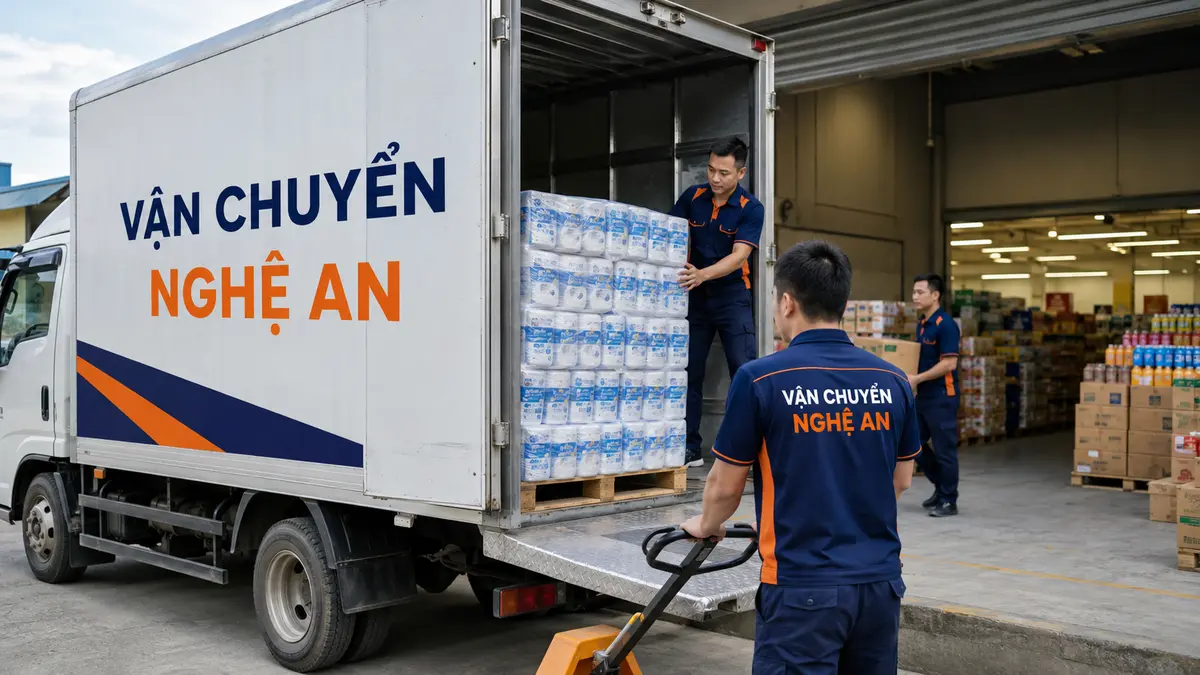 Ký chứng từ tại trung tâm phân phối khi giao hàng từ Thanh Hóa