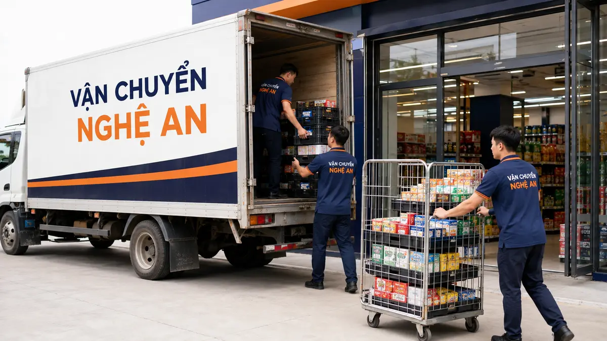 Giao hàng từ Hà Nội vào cửa hàng WinMart tại Nghệ An