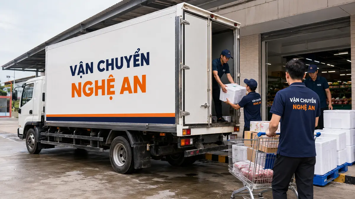 Vận chuyển hàng từ Hưng Yên giao chuỗi siêu thị tại Nghệ An