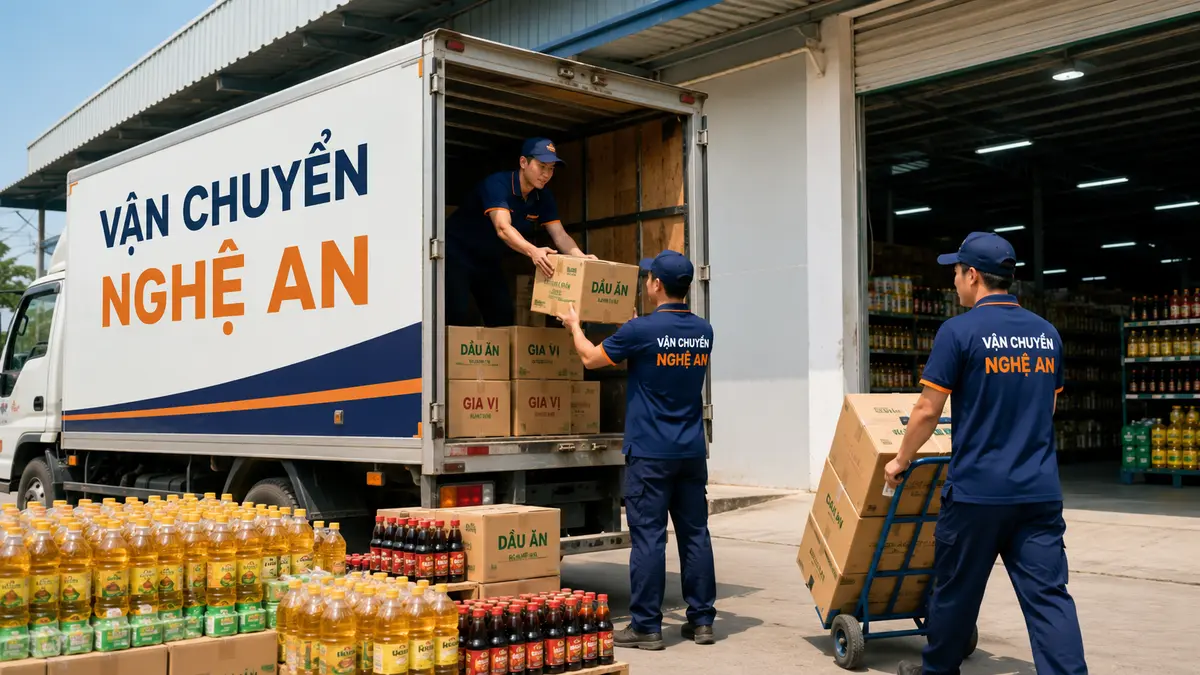 Vận chuyển hàng từ Thanh Hóa giao chuỗi siêu thị tại Nghệ An