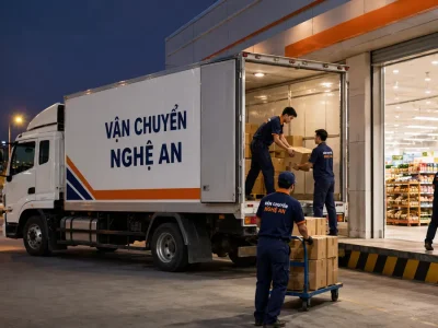Vận chuyển hàng từ Ninh Bình giao MM Mega Market Vinh