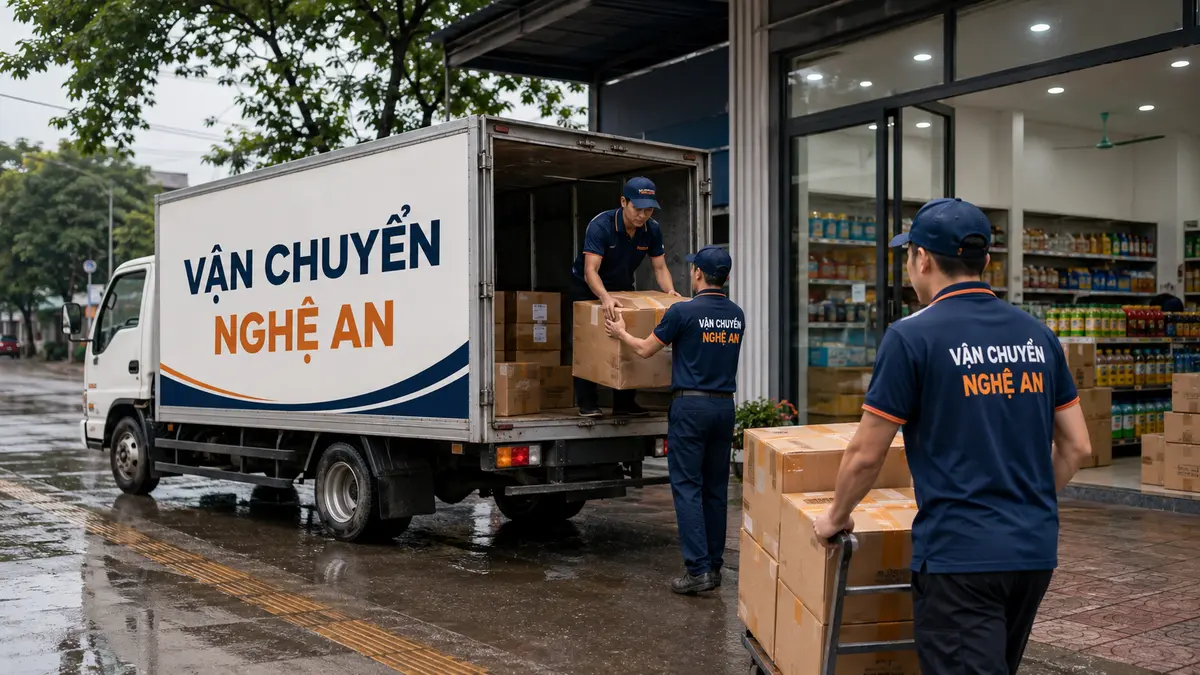 Giao hàng cho chuỗi cửa hàng vào ngày cao điểm khi vận chuyển từ Bắc Ninh về Nghệ An