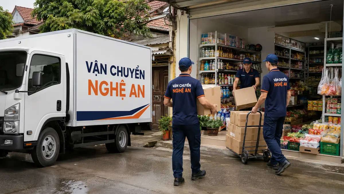 Vận chuyển hàng từ Phú Thọ giao chuỗi siêu thị tại Nghệ An