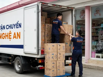 Giao hàng từ Hà Nội cho cửa hàng thuộc chuỗi siêu thị tại Nghệ An