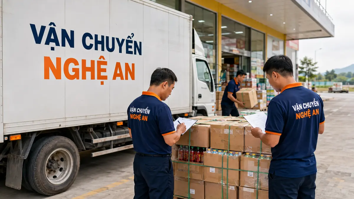 Nghiệm thu lô hàng tại chuỗi cửa hàng khi vận chuyển từ Phú Thọ về Nghệ An