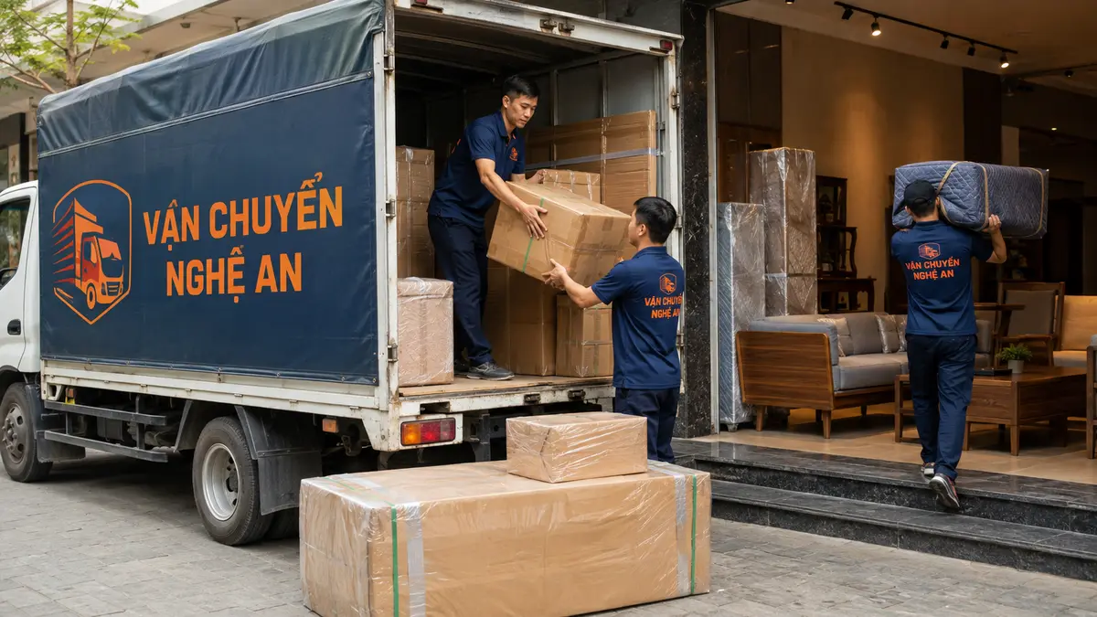 Vận chuyển đồ nội thất từ Hưng Yên về Nghệ An - chuyển giường nệm liên tỉnh
