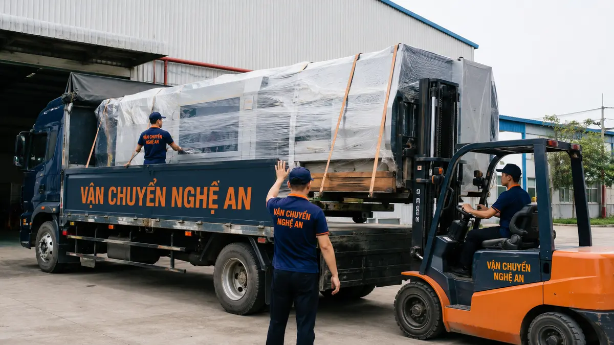 Vận chuyển vật liệu công nghiệp vào VSIP Nghệ An từ Phú Thọ