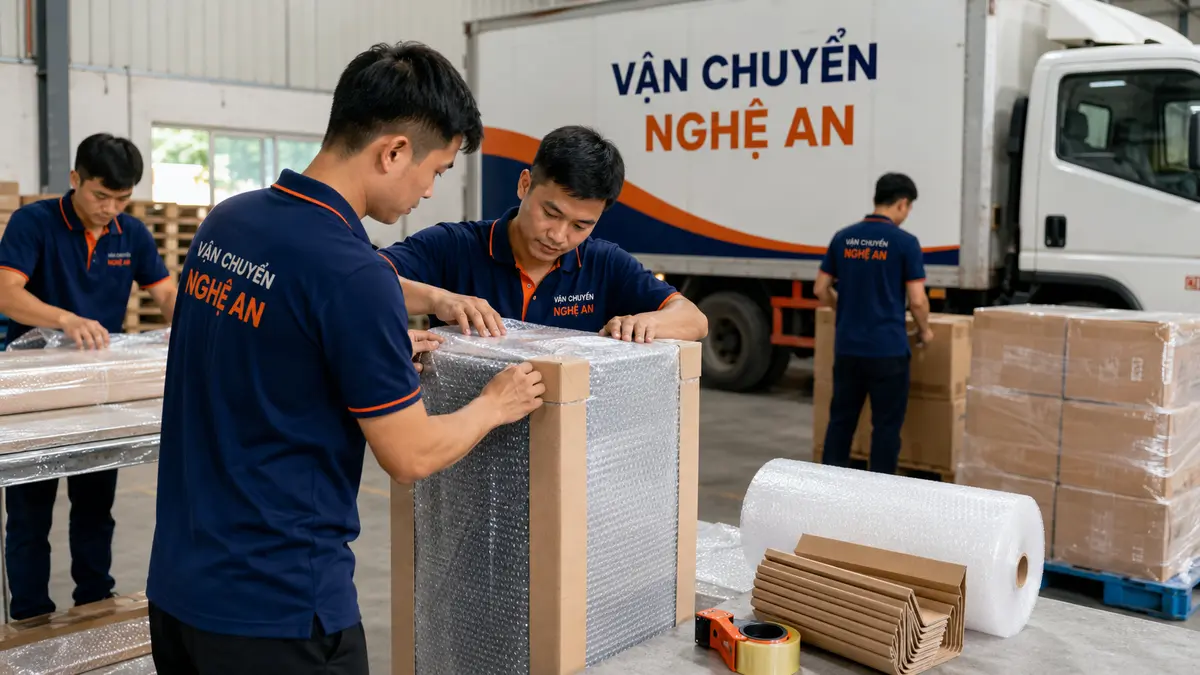 Vận chuyển hàng từ Hưng Yên giao GO Vinh - quản lý pallet hàng hóa