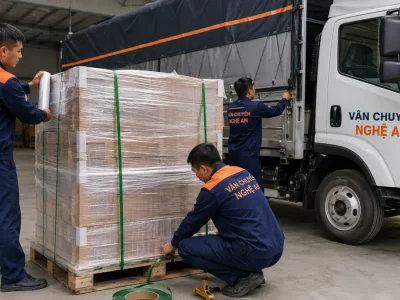 Lưu kho và phát hàng theo lịch từ Nghệ An đi Hải Phòng - đóng gói trước khi khởi hành