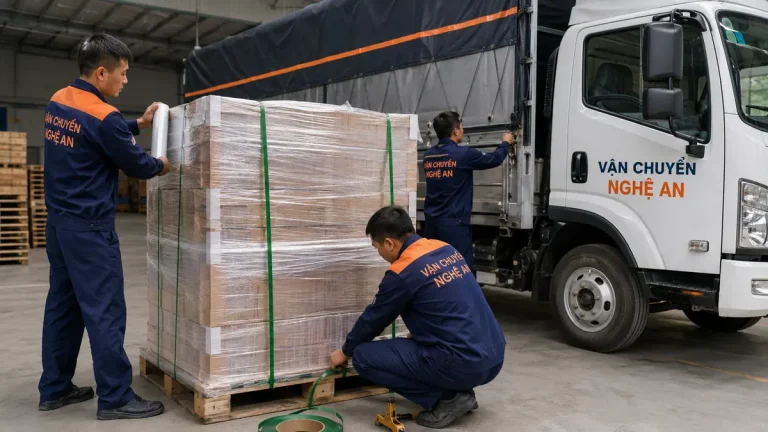 Lưu kho và phát hàng theo lịch từ Nghệ An đi Hải Phòng - đóng gói trước khi khởi hành