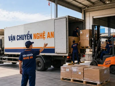 Lưu kho và phát hàng theo lịch từ Nghệ An đi Ninh Bình - bàn nâng thủy lực hạ pallet