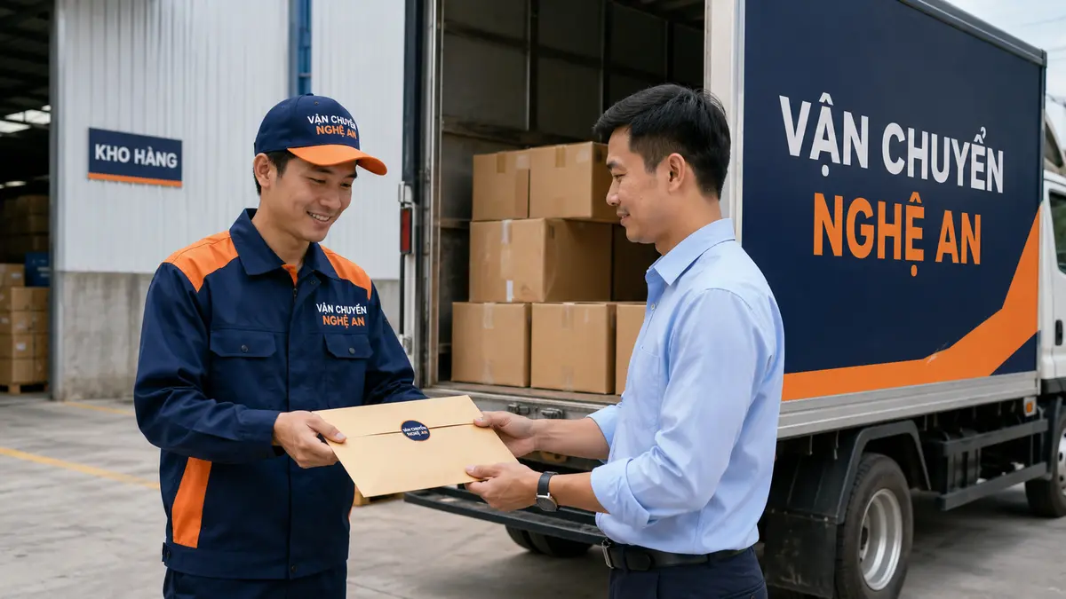 Vận chuyển hàng từ Phú Thọ giao GO Vinh - bàn giao hồ sơ chứng từ