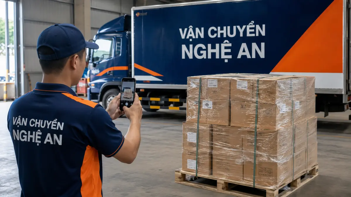 Chụp ảnh tình trạng hàng khi nhận hàng tận nơi tại Hải Phòng