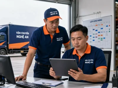 Vận chuyển hàng từ Thái Nguyên vào KCN Bắc Vinh - điều phối kiểm tra lịch giao hàng