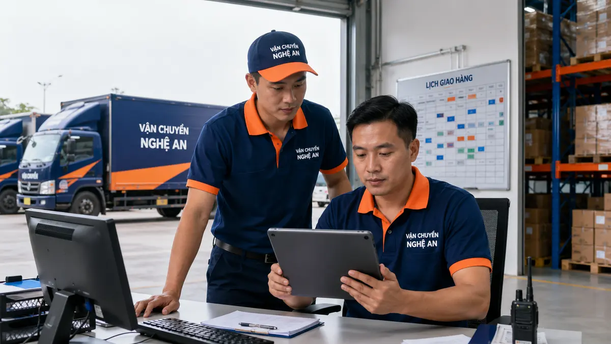 Điều phối lịch giao hàng từ Hà Tĩnh vào GO Vinh