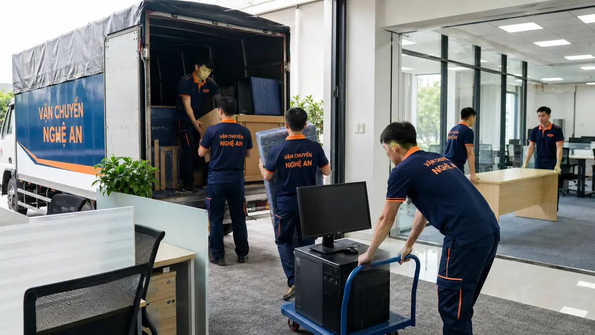 Vận chuyển đồ nội thất từ Hà Tĩnh về Nghệ An - sắp xếp nội thất tại nhà mới