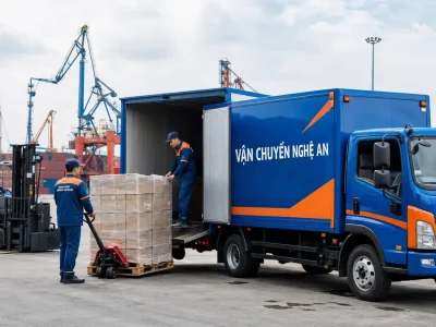 Vận chuyển nhanh từ Hải Phòng đi Nghệ An - xe tải VCNA chạy chuyến ưu tiên