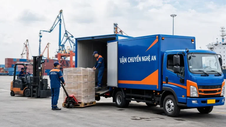 Vận chuyển nhanh từ Hải Phòng đi Nghệ An - xe tải VCNA chạy chuyến ưu tiên