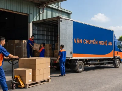 Vận chuyển nhanh từ Thanh Hóa đi Nghệ An - xe tải VCNA chạy chuyến ưu tiên