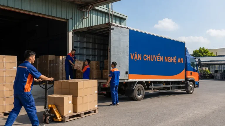 Vận chuyển nhanh từ Thanh Hóa đi Nghệ An - xe tải VCNA chạy chuyến ưu tiên