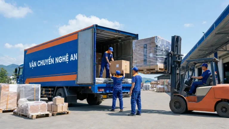 Vận chuyển nhanh từ Nghệ An đi Hà Tĩnh - xe tải VCNA chạy chuyến ưu tiên