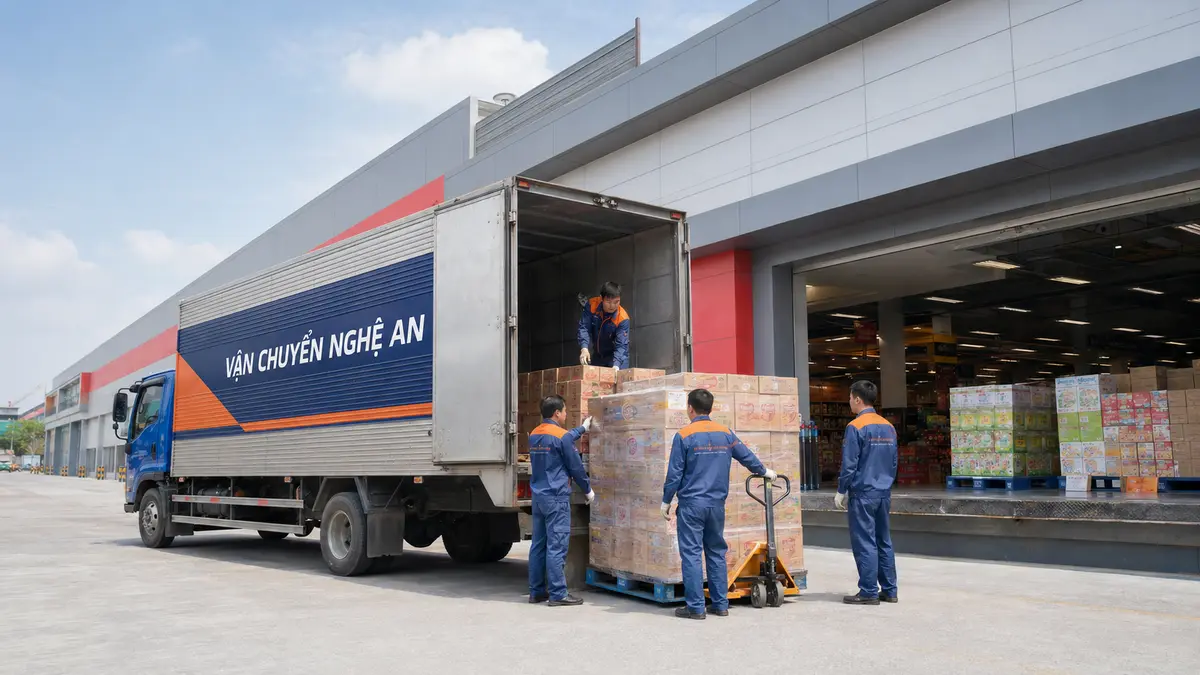 Vận chuyển hàng từ Thái Nguyên giao GO Vinh