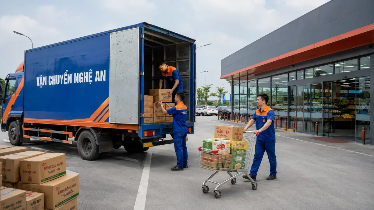 Vận chuyển hàng từ Thanh Hóa giao GO Vinh