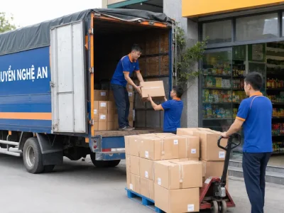 Vận chuyển hàng từ Hải Phòng giao Bách Hóa Xanh tại Nghệ An
