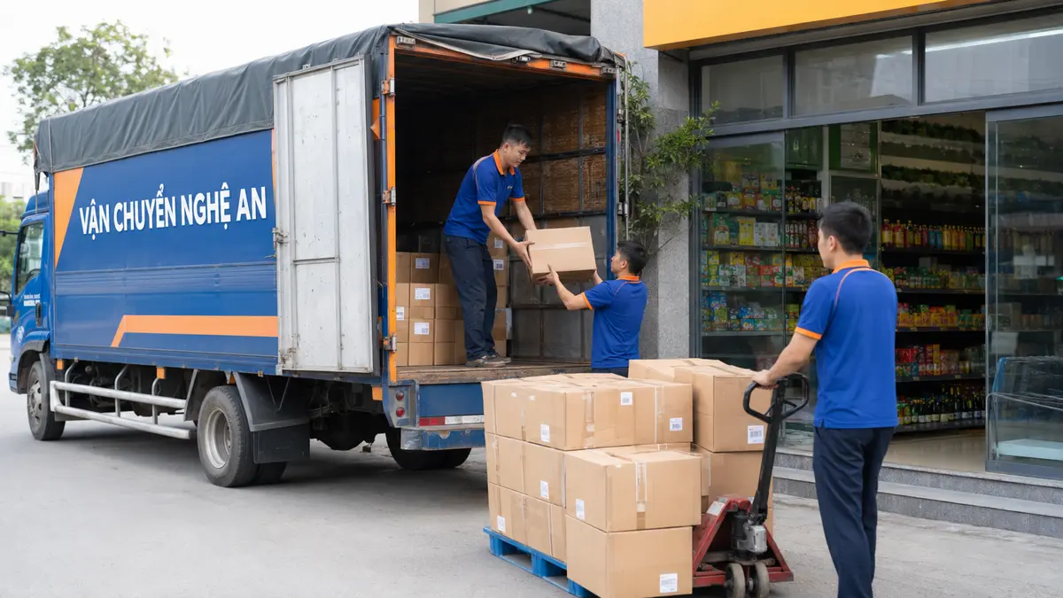 Vận chuyển hàng từ Hải Phòng giao Bách Hóa Xanh tại Nghệ An