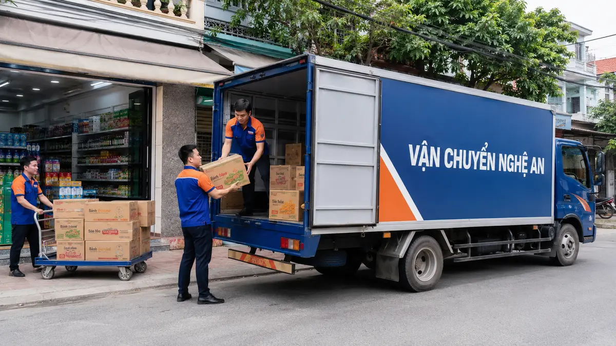 Vận chuyển hàng từ Thanh Hóa giao Bách Hóa Xanh tại Nghệ An